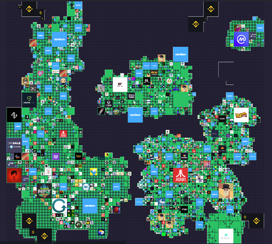 THE SANDBOXマップ（2021年3月時点）